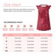 thumbnail image 3 of Balery Abstract Red Marble Camisón de princesa para niñas, pijama de algodón con mangas abullonadas, suave y bonito.-Small, 3 of 6