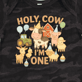 thumbnail image 4 of Inktastic Holy Cow I'm One Boy Farm Animal Birthday Boys or Girls Baby Bodysuit, 4 of 5