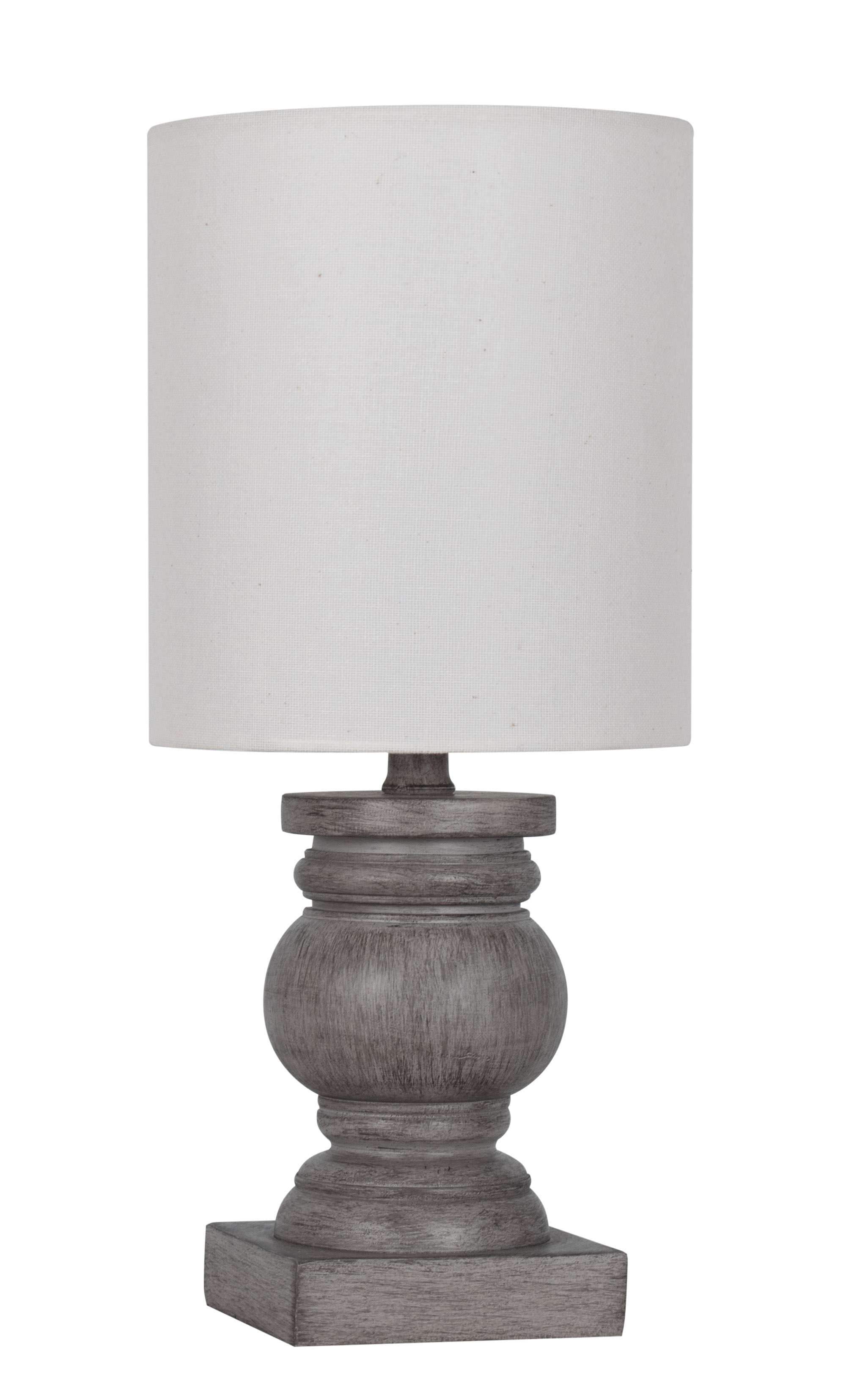 (4 pack) Mainstays 12.75" Polyresin, Weathered Wood Finish Mini Lamp