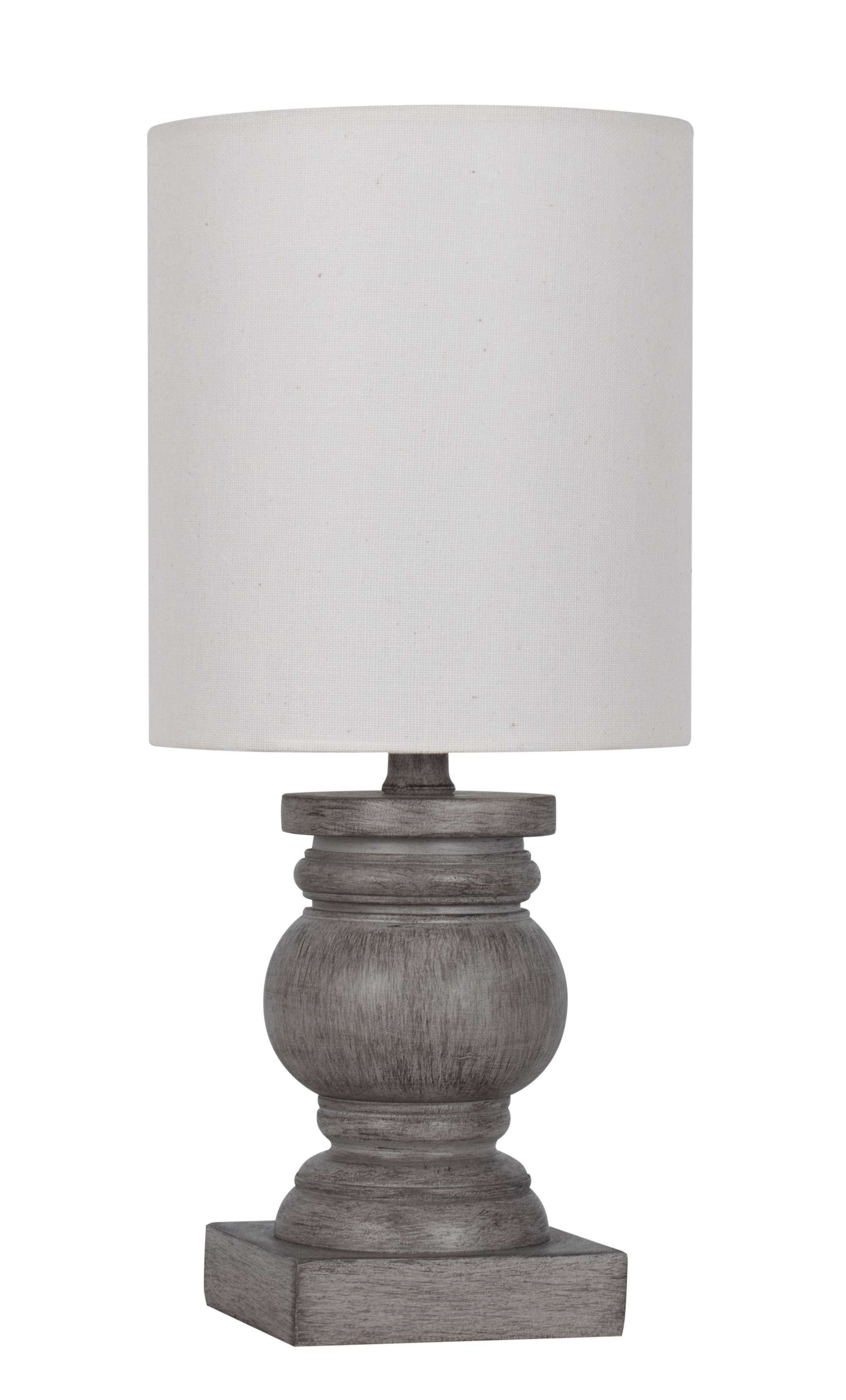 Mainstays 12.75" Polyresin, Weathered Wood Finish Mini Lamp