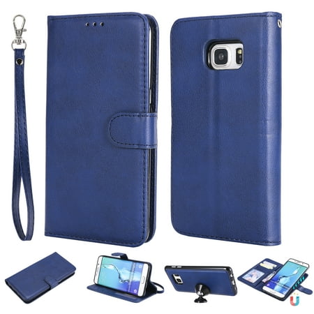 Galaxy S6 Edge Plus Case Wallet, S6 Edge Plus Case, Allytech Premium Leather Flip Case Cover & Card Slots Pocket, Wrist Design Detachable Slim Case for Samsung Galaxy S6 Edge Plus