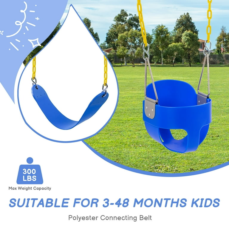 Ktaxon Toddler Swing, Full Bucket Baby Swing Seat with