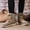 Khaki, variant on Womens Cozy Boots, Hiking Warm Non-slip Lace up Winter Snow Boots Coffee Size 9