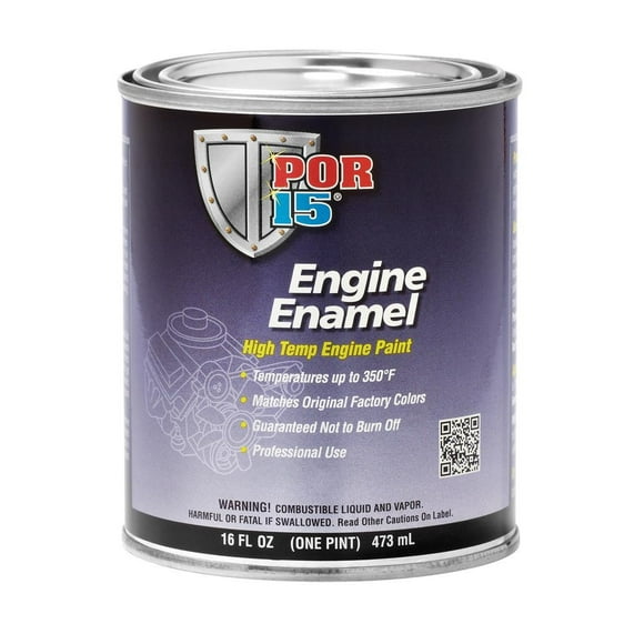 Por 15 Engine Paint 42268 Heat Resistant to 350 Degrees Fahrenheit; Chevrolet Orange; 16 Ounce Can