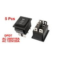 thumbnail image 4 of 5 Pcs  250V/16A 125V/20A ON/OFF/ON DPDT 6 Pin Latching Rocker Switch, 4 of 4