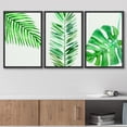 thumbnail image 3 of wall26 Canvas Print Wall Art Set Tropical Monstera Leaf Variety Floral Plants Watercolor Modern Art Rustic Colorful Multicolor Pastel for Living Room, Bedroom, Office - 24"x36"x3 Black, 3 of 5