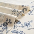thumbnail image 5 of CURTAINKING Blue Floral Linen Blend Curtains Light Filtering 96 Inch Curtains for Living Room Bedroom Farmhouse Vintage Window Treatment Rod Pocket, 5 of 11