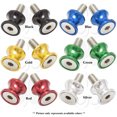thumbnail image 3 of Green Kawasaki Mini Swingarm Spools Sliders 10mm Bolts Ninja ZX 6R 9R 10R 14R RR, 3 of 3