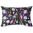 thumbnail image 2 of GZHJMY Halloween Witch Magic Pillowcase Plush Pillowcase for Hair and Skin, Soft Standard Size Pillow Cases Zippered Queen Pillow Case Set of 1-21x54in Home Decor, 2 of 7