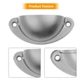 thumbnail image 4 of 15Pcs Cabinet Knobs Drawer Knobs Antique Cup Drawer Pulls Vintage Shell Shape Handles Modern Cabinet Knobs for Dresser Wardrobe Kitchen Bedroom Furniture, with Screws(Silver), 4 of 7