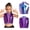 Blue, variant on Girls Sequins Dance Tops Party Cha-cha Performance Competition Sparkly Garment Ruffle Vest Blue 6