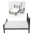 thumbnail image 4 of Accesorios para muñeca bebé Hugo Cama Doble Negra de dormitorio, 4 of 10