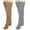 Gray, variant on 2 Pairs Women's Fuzzy Warm Stockings Plush Thickened Non-Slip Long Socks Fall Winter Solid Color Socks