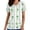 White, variant on Women's St. Patrick's Scrub Tops Casual V Neck Short Sleeve Medical Uniform Soft Stretch Scrub Shirts with Pockets
