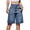 Blue, variant on SOMER Women's Jean Shorts Y2K Mid-Low Waist Baggy Jorts Denim Shorts Jean Shorts Summer Streetwear