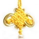 thumbnail image 4 of Adornos grandes de borlas para decoración para hogar y el auto Amarillo Perfecl Sonrisa cara nudo chino, 4 of 8