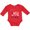 Red, variant on Plaid Deer Wild and 1 with Arrow Boys or Girls Long Sleeve Baby Bodysuit