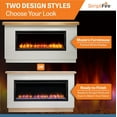 thumbnail image 4 of SimpliFire Allusion Platinum 50" Electric Wall Mount Fireplace with Shiplap Mantel Package - White, 4 of 6