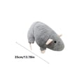 thumbnail image 2 of Giant Realistic Rat Stuffed Toy - Soft Fabric Hamster Plush Decor, Cute Lifelike Mouse Plushie with Tail, Durable Sofa & Bedroom Decor, Valentine's Day Gift for Animal Lovers, 13.78in, Gray, 2 of 7
