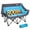 Blue and Gray, variant on VILLEY Oversized Double Camping Chair, 800lbs Portable Folding Loveseat for Adults, Heavy Duty Suede Fabric, XL 2 Person Padded Chair with Cup Holders for Outdoor Camping, Lawn, Backyard