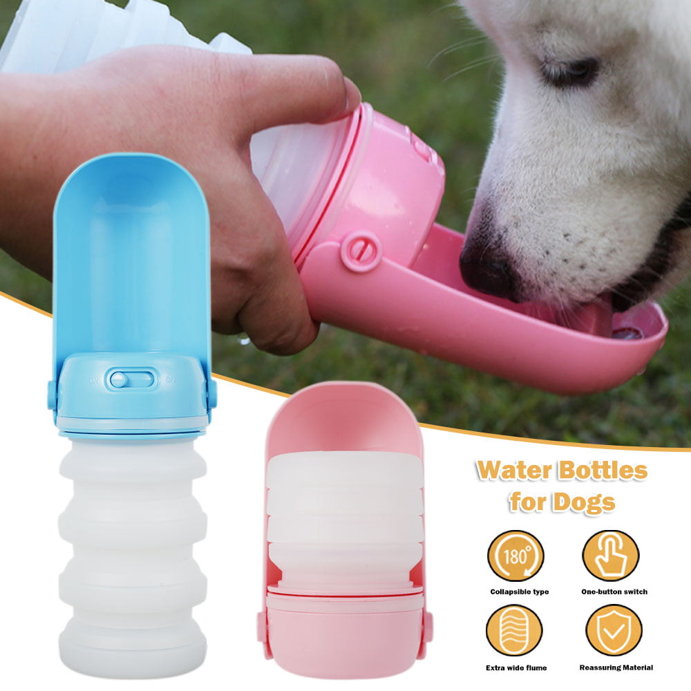 Paws Beauty Dog Water Bottle for On the Go Dog Water Bottle Pet Drinking Bowl Antibacterial Portable Travel Water Bottle Water Dispenser Ideal for on the Go Outdoor