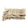 thumbnail image 5 of Nearly Natural 18" Square Beige Solid Print Macrame Decorative Pillow Cover, 5 of 6
