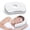 White Velvet, variant on Pozico Ear Piercing Pillow for Side Sleepers, Soft Velvet Donut Cushion with Hole for Pain Relief, Removable Washable Cover, White