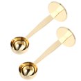 thumbnail image 1 of Shisuyan Golden Stainless Steel Coffee Scoop for Ground Coffee Home Use with Rounded Edges 2pcs, 1 of 8
