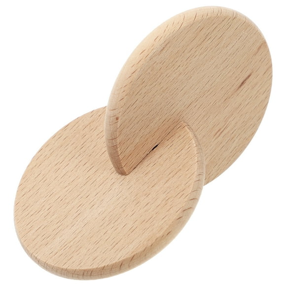 2 juegos de discos de madera entrelazados para bebés, juguete de aprendizaje temprano para bebés y niños pequeños.