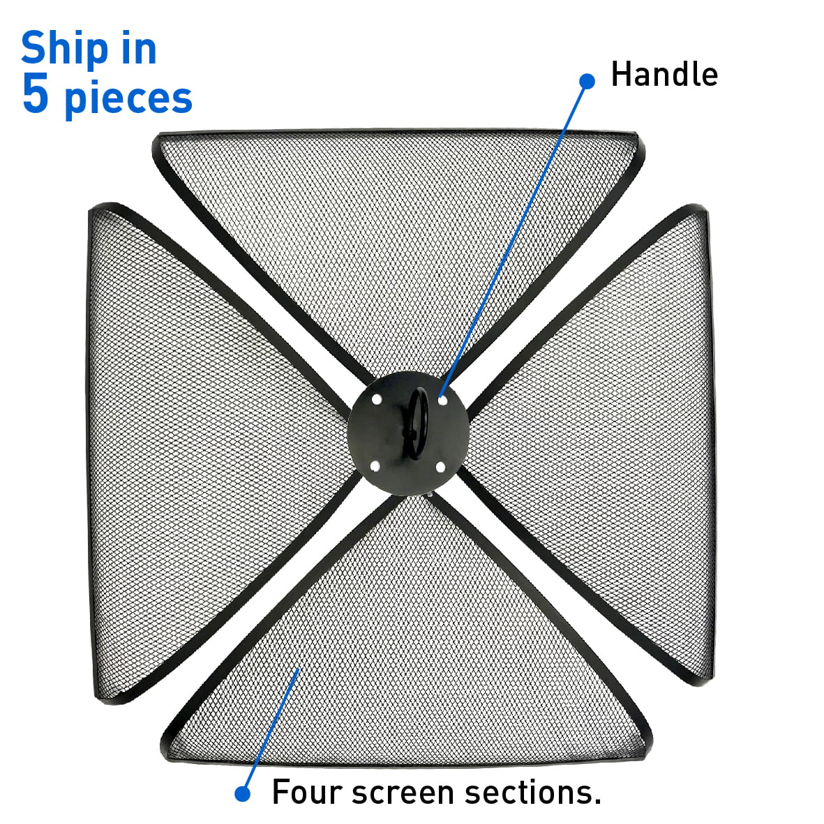 EasyGoProducts EGP-FIRE-013 EasyGo 30 Fire Square Pit Spark Screen Protector Cover Firepit Lid 