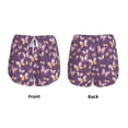 thumbnail image 5 of Lsque Butterflies And Floral Printed Women's Running Shorts with Liner Pockets,Elastic Quick Dry Workout Athletic Gym Yoga Shorts,Womens High Waist Shorts-Small, 5 of 9