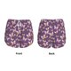 thumbnail image 3 of Balery Butterflies And Floral Pantalones cortos deportivos para mujer con forro y dos bolsillos, elásticos, para entrenamiento, gimnasio, yoga-Small, 3 of 7