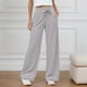 thumbnail image 1 of WILLBEST Pantalones Casuales de Mujer, de Cintura Alta, Holgados, de Pierna Recta, para Uso Diario, Cómodos para Entrenar En Verano y Otoño, con Cinturilla Elástica y Detalle de Lazo. Extra Grande, 1 of 6