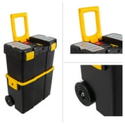 Stalwart Portable Tool Box with Wheels - Stackable 2-in-1 Tool Organizers