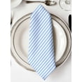 thumbnail image 2 of Cloth Napkins Set of 2 - 20x20 Inches, Blue White Stripe Washable Reusable Table Napkins, Modern Minimalist Geometric Striped Soft & Absortbent Dining Napkin for Party Wedding Hotel Restaurant, 2 of 8