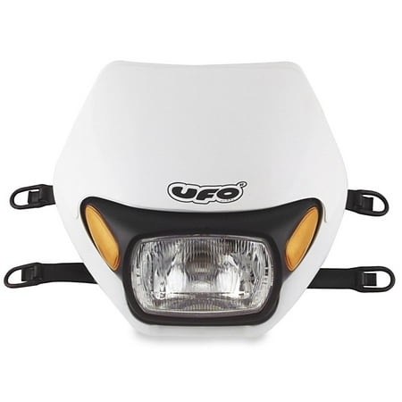 Turn Signal Lamp Assembly - UFO Plastics PF01695-041 Oregon Enduro Headlight Assembly with Turn Signals - White