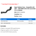 thumbnail image 2 of Upper Radiator Hose - Compatible with 2001 - 2006 BMW 325Ci E46 Convertible 2.5L 6-Cylinder 2002 2003 2004 2005, 2 of 2