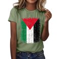 thumbnail image 5 of YDLCAFD T-Shirt Mode pour Femmes Hauts Décontractés Manches Courtes Col Rond T-Shirt Imprimé Ample, 5 of 5