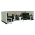 thumbnail image 1 of Commercial Office Furniture 53H 2pack Bullpen Powered Cubicles, 1 of 5