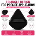 thumbnail image 5 of 15PCS Black Triangle Powder Puff Set, Soft Velour Makeup Puffs with Finger Strap, Reusable Face Powder Applicator for Loose Powder, Foundation, Setting Powder and Makeup Blending, 5 of 8
