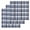 Blue, variant on Blue Black Plaid Hand Towels Set, Waffle Weave Kitchen Towels 4 Pieces, Farmhouse Blue Black Checkered Microfiber Hair Face Bath Tea Towel Absorbent Quick Drying Cleaning Dish Cloths, 15.7"x23.6"