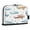Watercolor Airplane Pattern, variant on Pencil Bag with Magnetic Foldable Base Large Capacity Stand-Up Pencil Case Durable Nylon Pen Pouch Watercolor Airplane Pattern