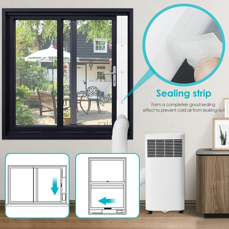 Air conditioner kit for on sale sliding window