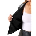 thumbnail image 5 of DARING DIVA Women's Plus Sequin Cardigan Glitter Shinny Long Sleeve Shrug 1X Silver, 5 of 6