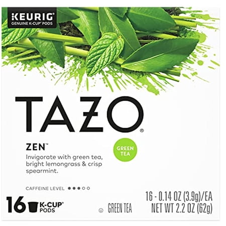 Tazo Tea K-Cups  Green Tea  Zen  Calming Tea  16 Pods