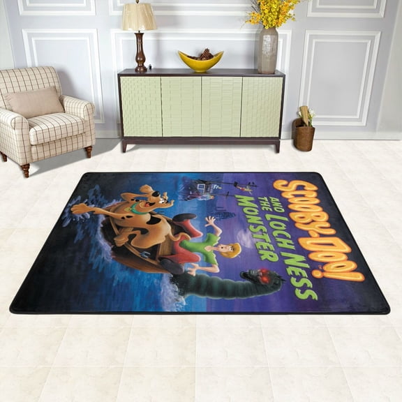 Cartoon Scooby Doo Rugs Washable Cover Floor Rug Carpets Bathroom Decorations For Kitchen Bedroom Indoor Outdoor 72"X48"