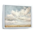 thumbnail image 2 of Designart "Minimalist White Clouds Vista" Clouds Floater Framed Canvas Art Print, 2 of 5