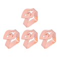 thumbnail image 4 of 4 Pieces Tablecloth Clip Dining Tables Cloth Holders Clips Stainless Steel Table leaf rose gold, 4 of 8