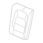 Genuine OE Jaguar Seat Back Cover - T4K4727QKW