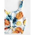 thumbnail image 5 of ZAFUL Women'Swimsuit Pineapple Knotted Mix and Match Tankini Swimwear Multi-B XL, 5 of 6